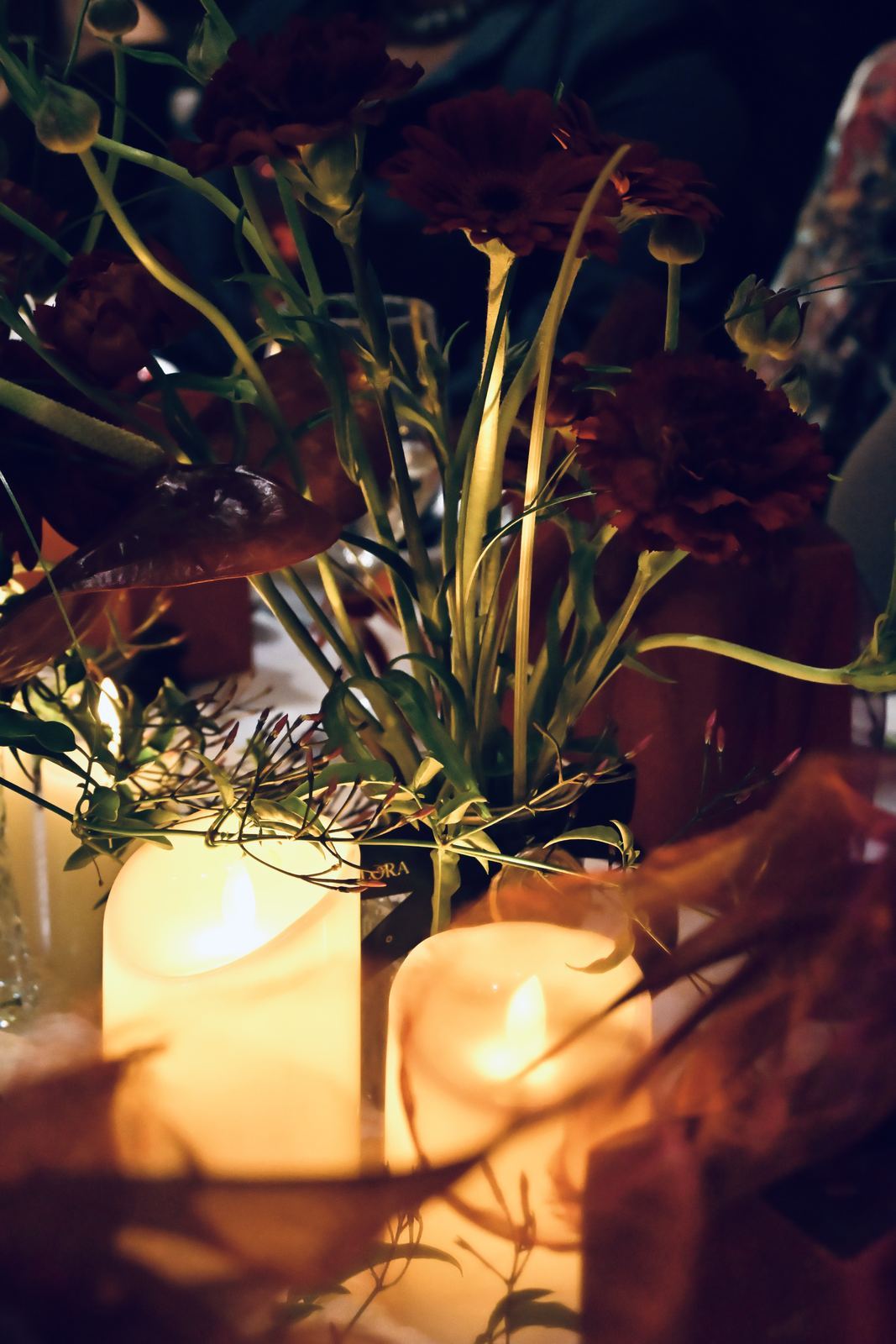 Hotel table flowers